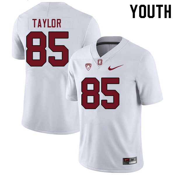 Youth #85 Shield Taylor Stanford Cardinal College Football Jerseys Sale-White - Click Image to Close